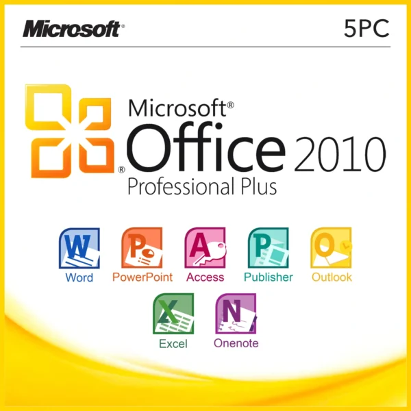 Microsoft office 2010 professional plus for 5PC - FLIXEASY