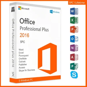 office 2016 professional plus for 5PC