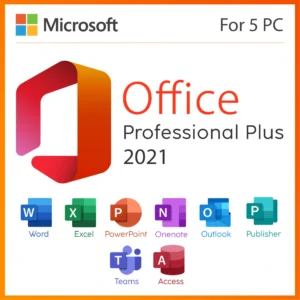 Microsoft office 2021 Pro Plus for 5 PC - FLIXEASY