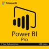 Microsoft Power BI Pro Product Key - 12 Month Subscription for 100 Users