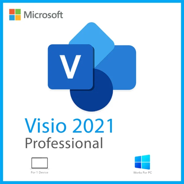 Mirosoft Visio 2021 professional for 1 PC - FLIXEASY