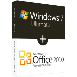 Microsoft office 2010 professional plus + windows 7 ultimate bundle