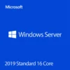 Microsoft Windows Server 2019 Standard 16 Core - Lifetime License