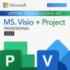 Microsoft Project Professional 2024 + Visio Professional 2024 Bundle