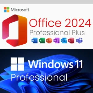 Microsoft Office 2024 Professional Plus + Microsoft Windows 11 Pro Lifetime Bundle